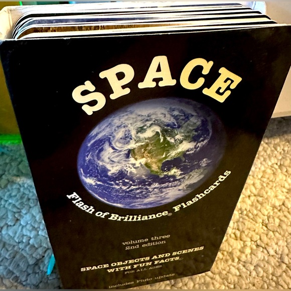 Flash of Brilliance Store Outer Space Flash Cards Super Thick Durable Fun Facts - Picture 3 of 4